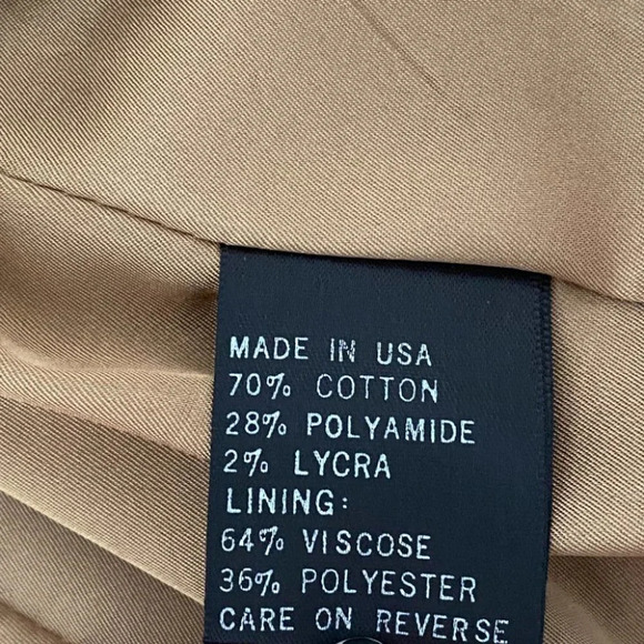 ST.JOHN SPORT Lamé Metal CREST LOGO BROWN BLAZER JACKET size S USA Made - Picture 5 of 9